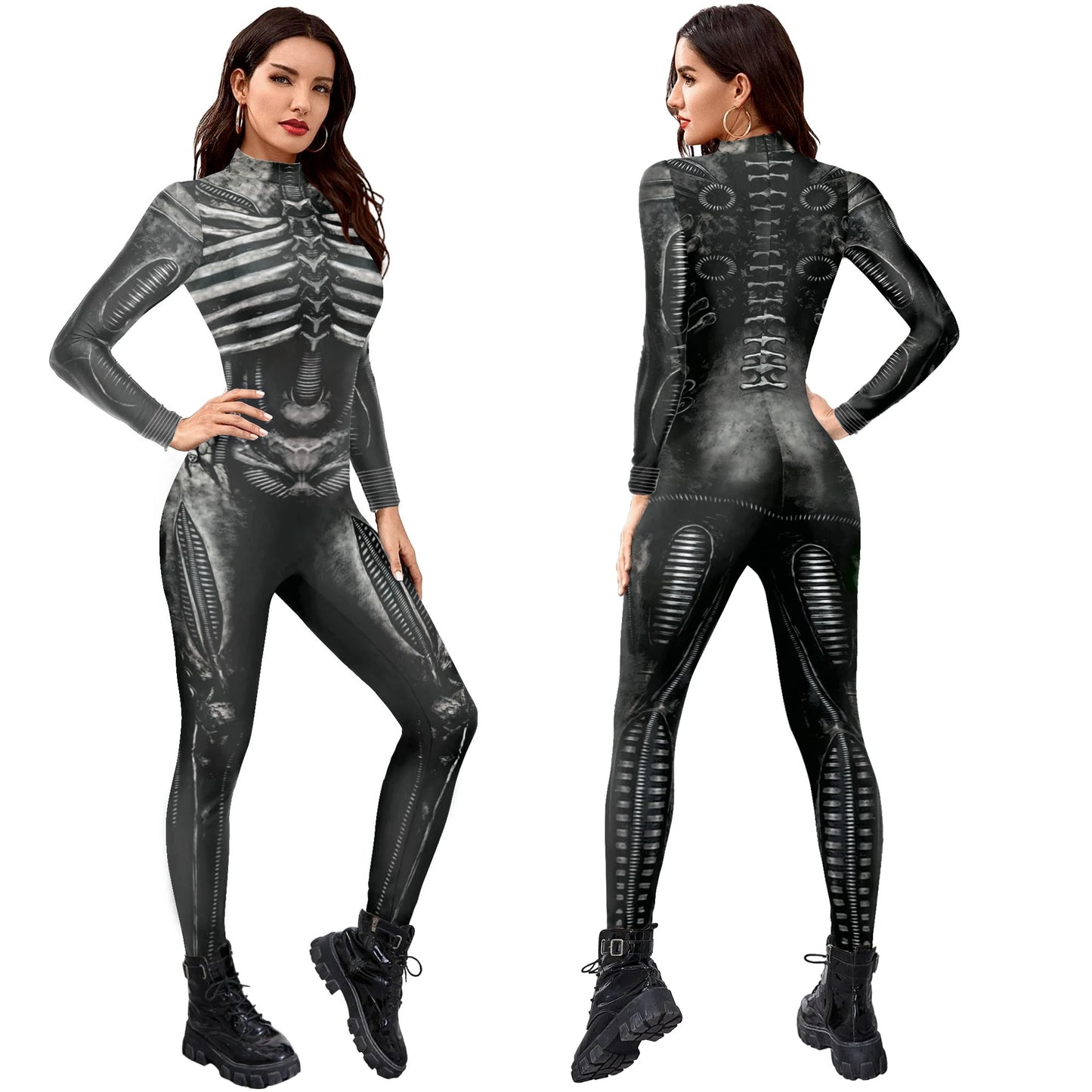 Bellanica - Cyberpunk Skeleton 3D Catsuit Costume