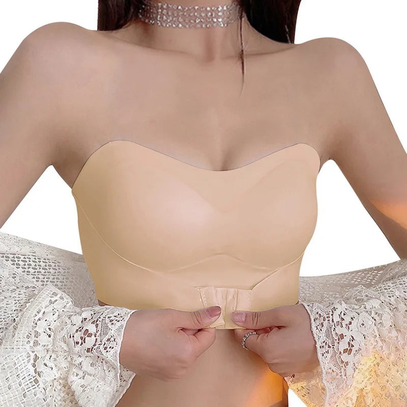 Bellanica - Invisible Strapless Push-Up Bra Plus Size