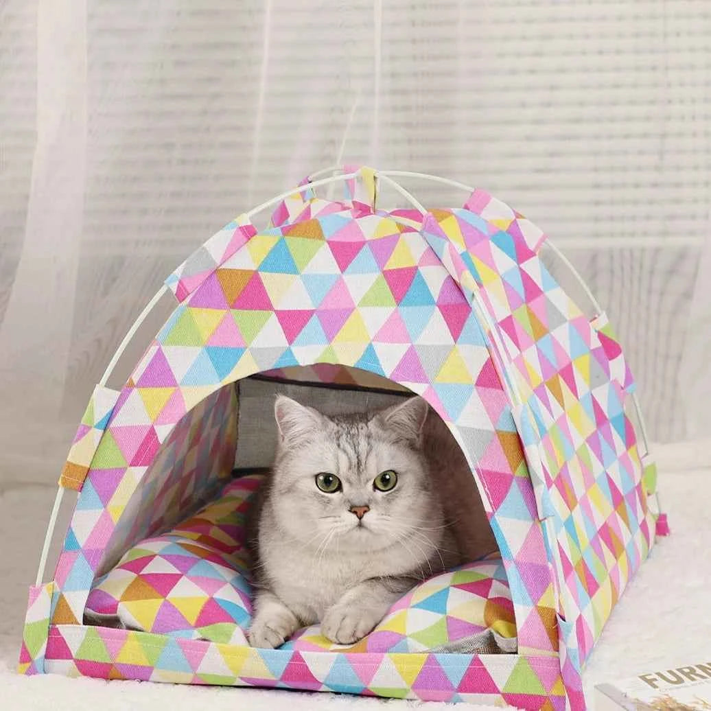 Cat Tent Bed & Accessories Set