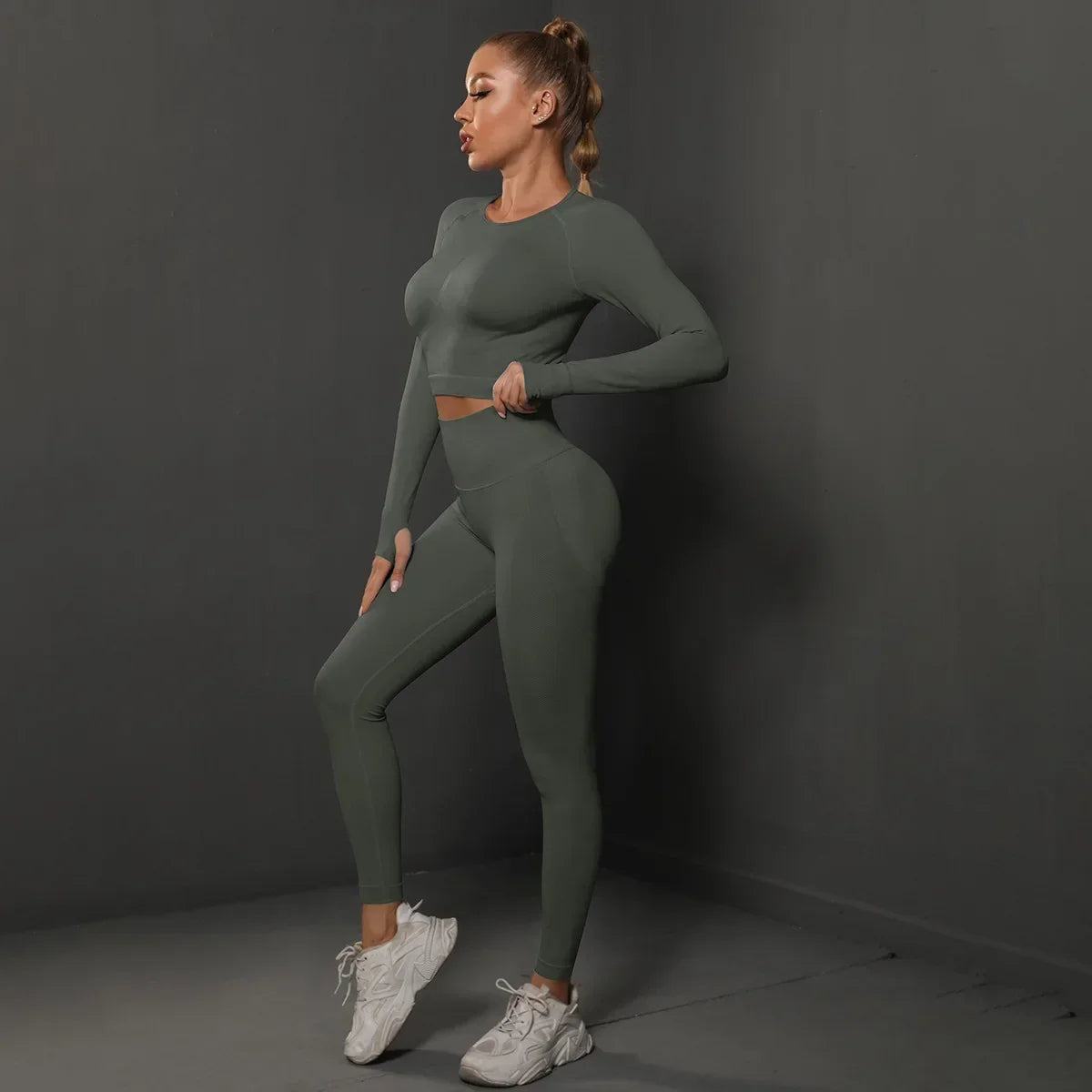 Bellanica - Seamless High-Waist Hip-Lift Set