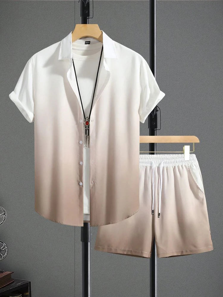 Bellanica - Ensemble de tenues d'été dégradées à motif cocotier