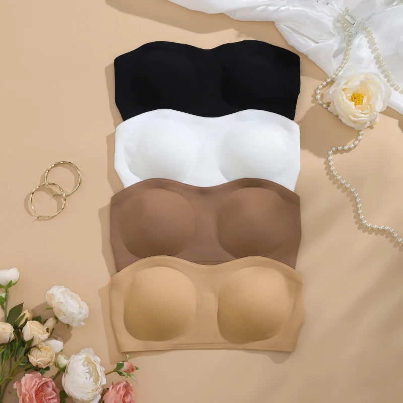 Bellanica - Removable Padded Soft Seamless Strapless Bra