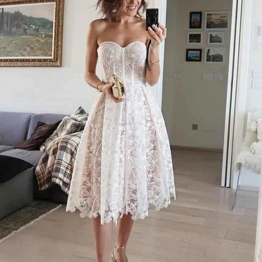 Lace Embroidered Vintage Night Dress