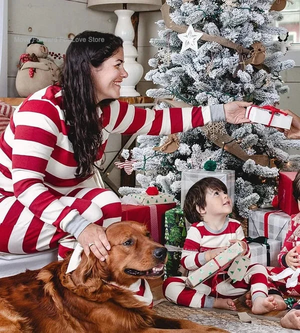 Bellanica - Striped Christmas Family Pajama