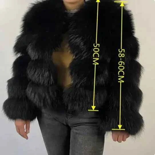 Raccoon Fur Jacket Autumn Winter