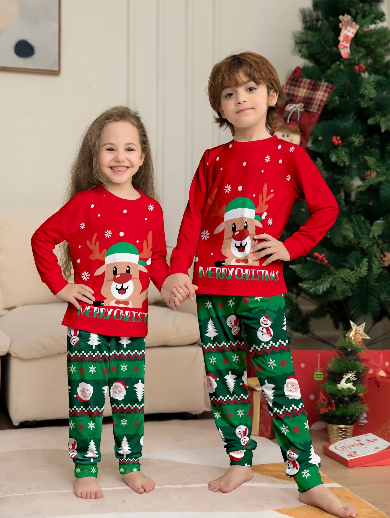 Bellanica - Couples Family Christmas Pajamas
