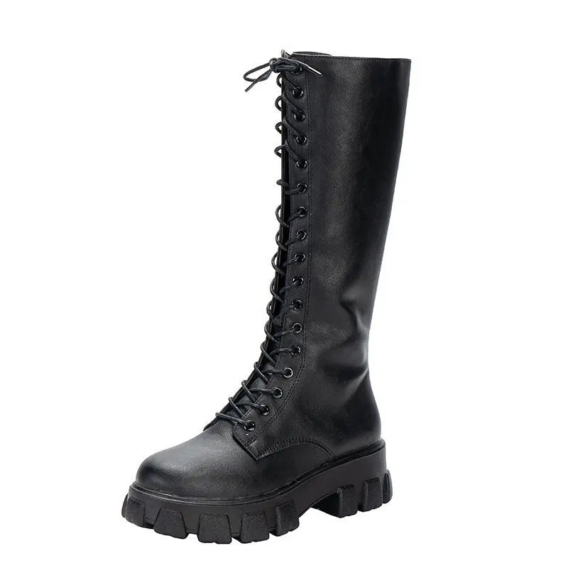 Bellanica - Zipper lace-up winter boots