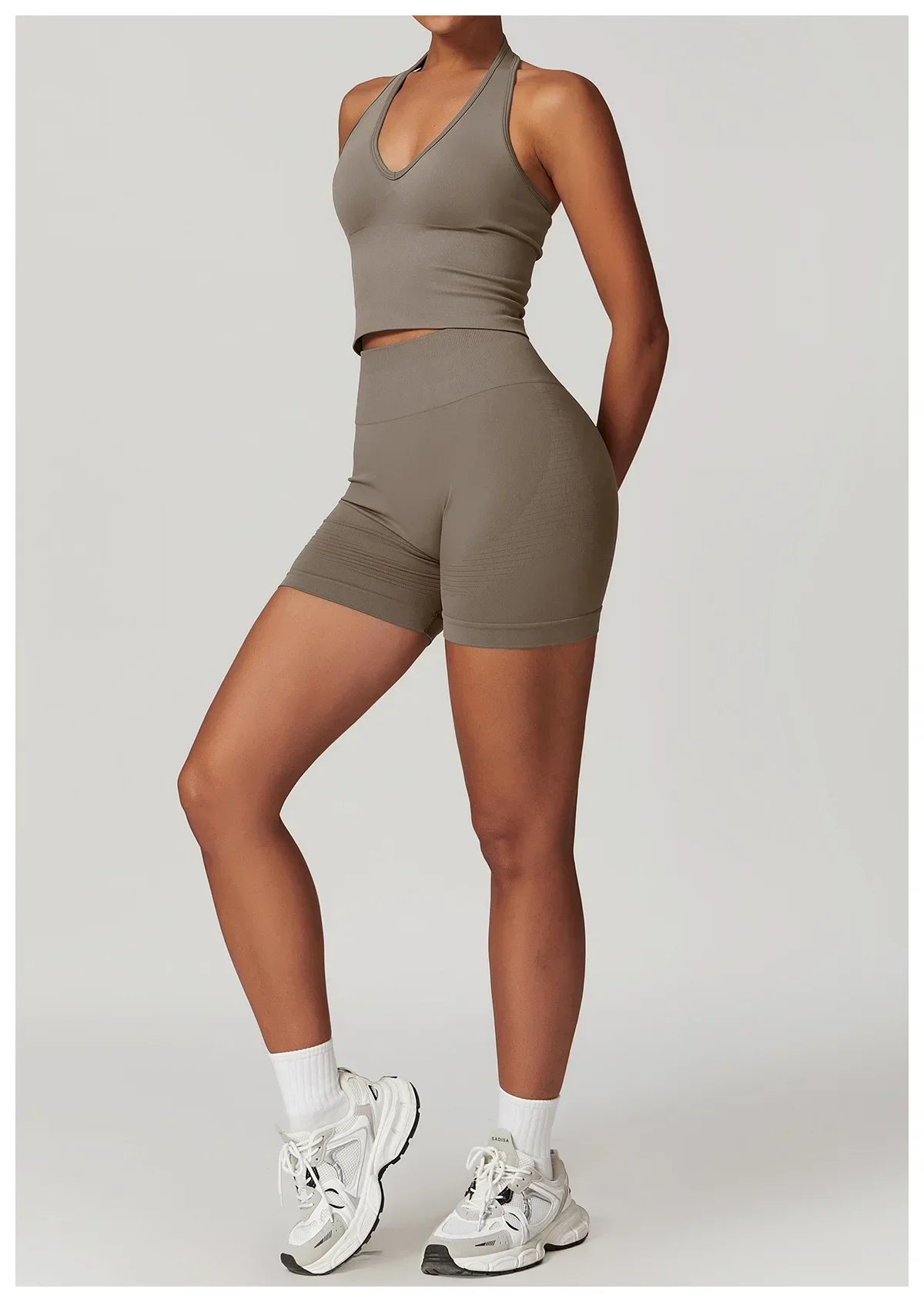 Bellanica - Seamless Ribbed 2-Piece Yoga Set