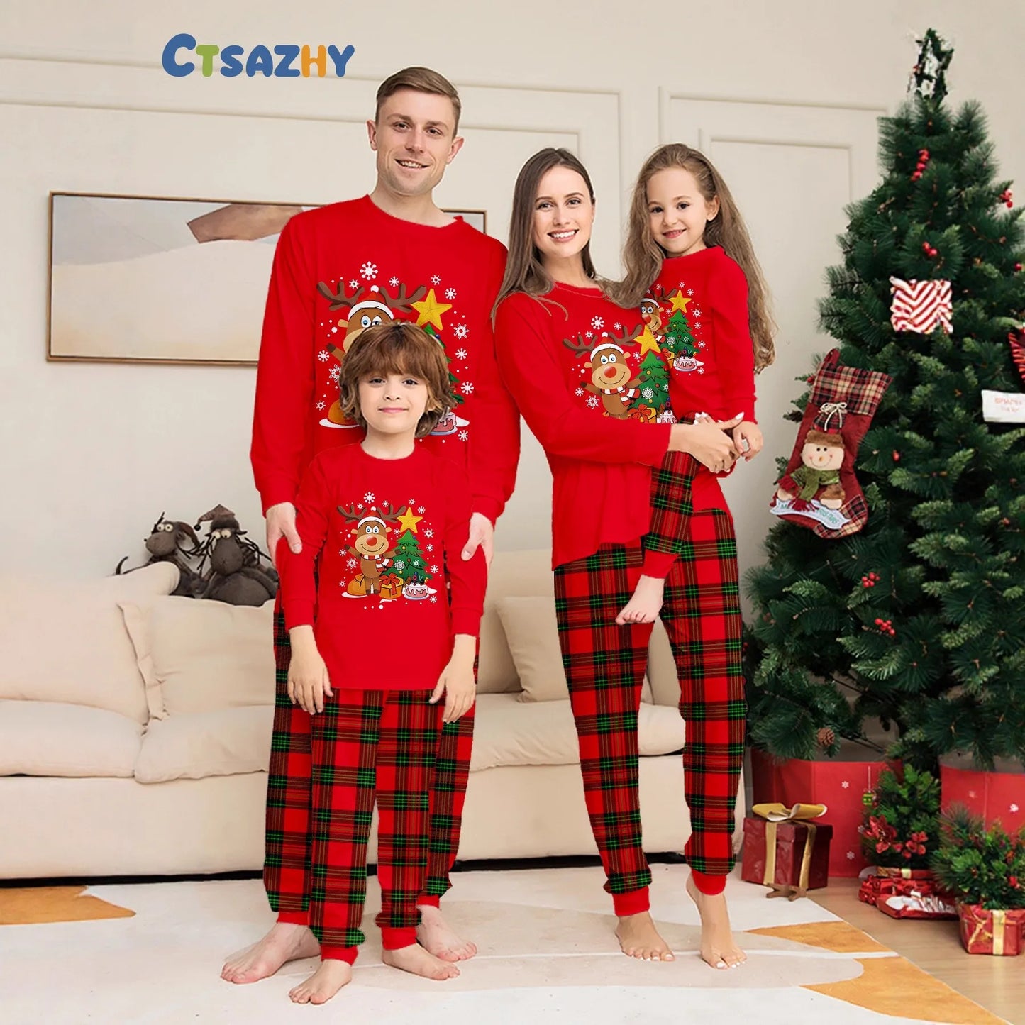 Bellanica - Deer Tree Family Pajamas