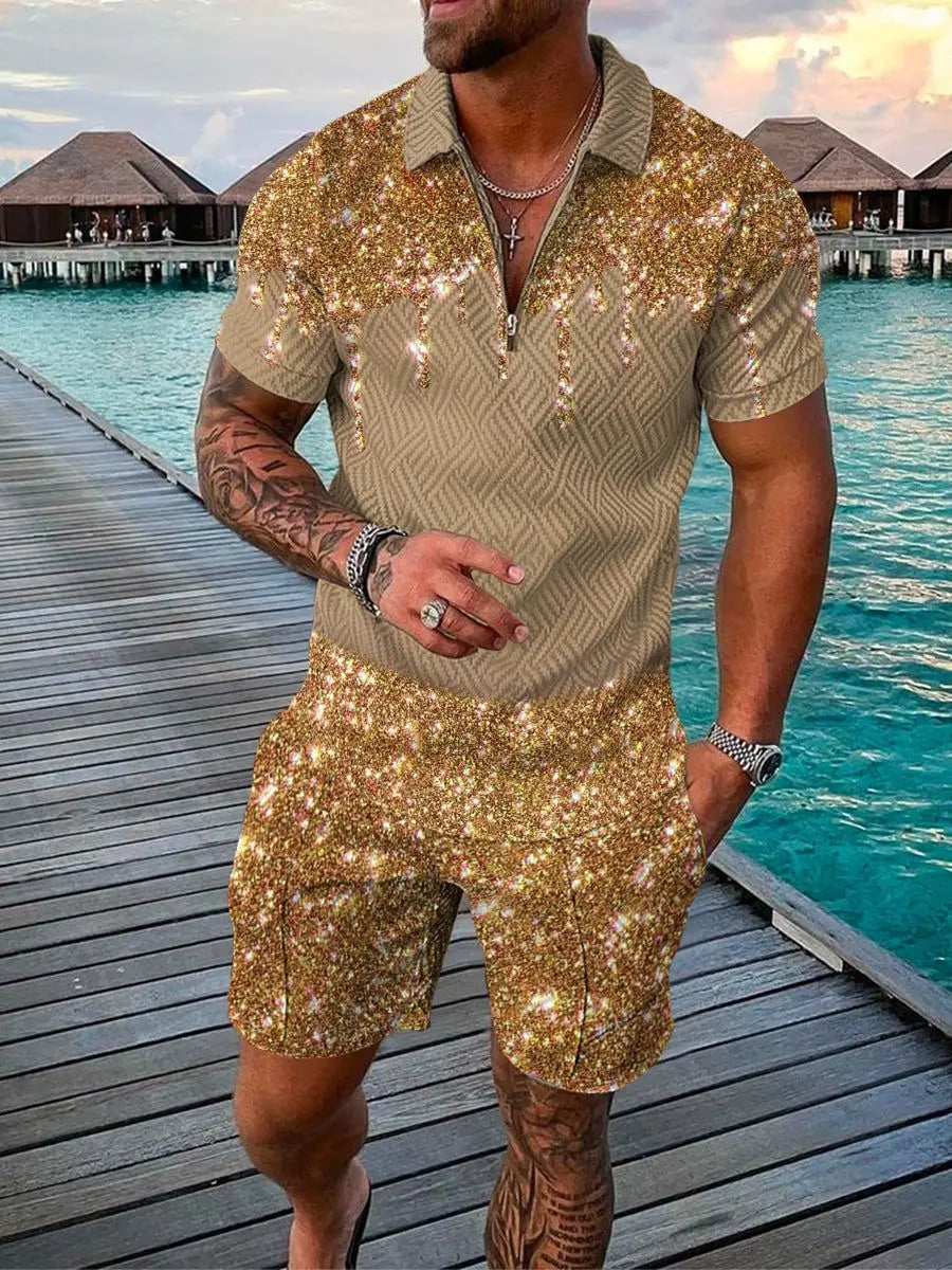 Bellanica - 3D Stripe Men's Summer Set
