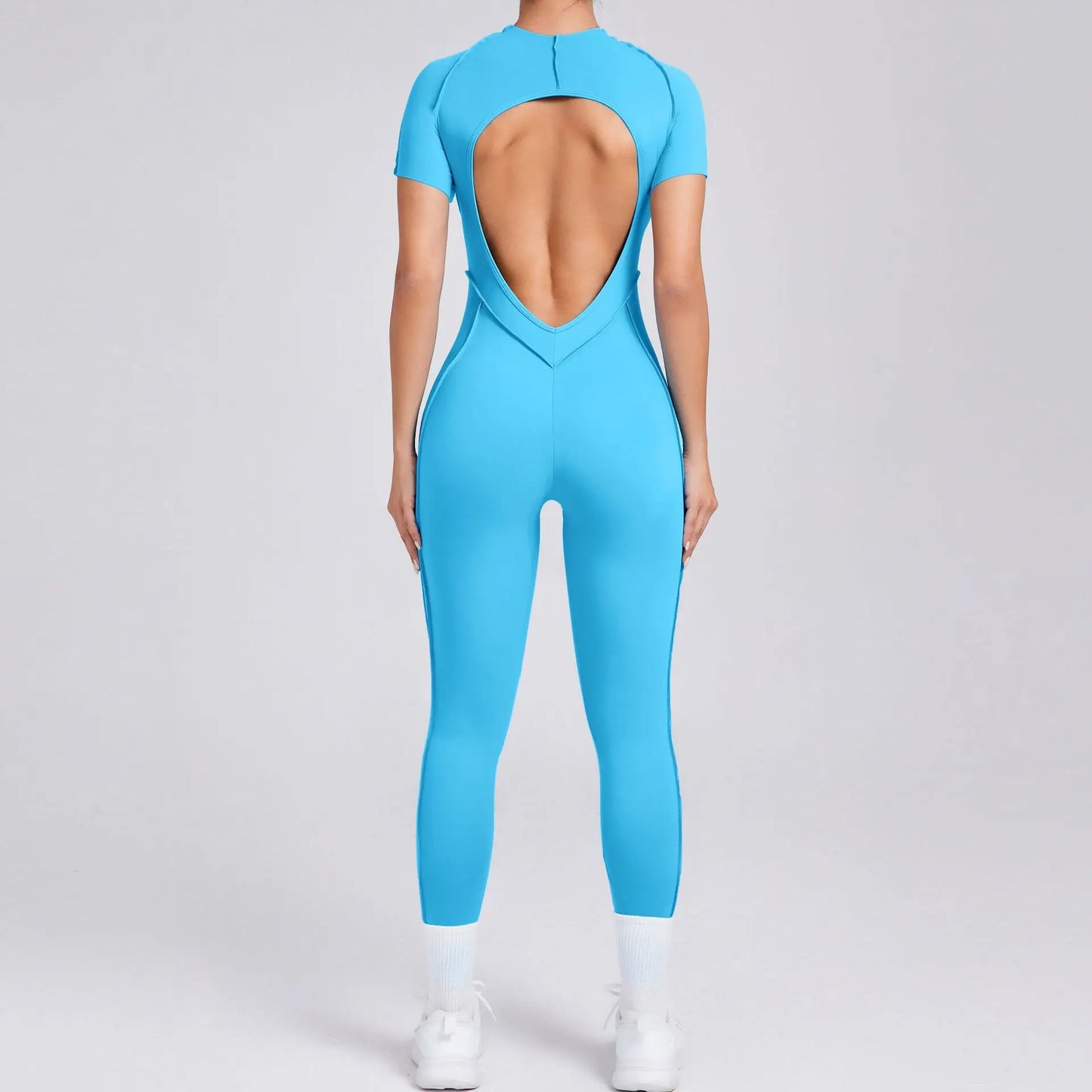 Bellanica - One-piece padded backless slim jumpsuit
