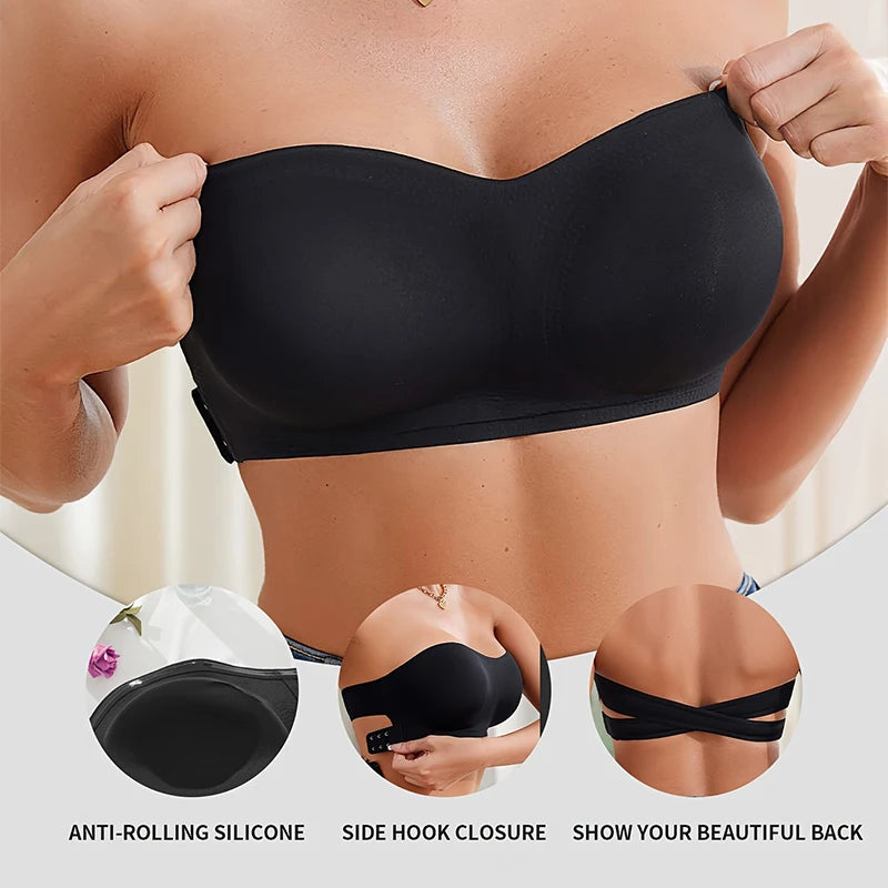 Bellanica - Removable Padded Soft Seamless Strapless Bra