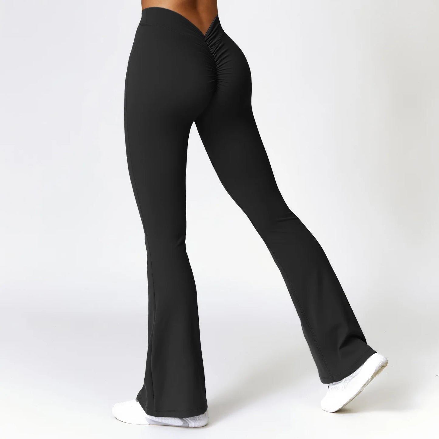 Bellanica - V-Waist Flare Leg Yoga Pants