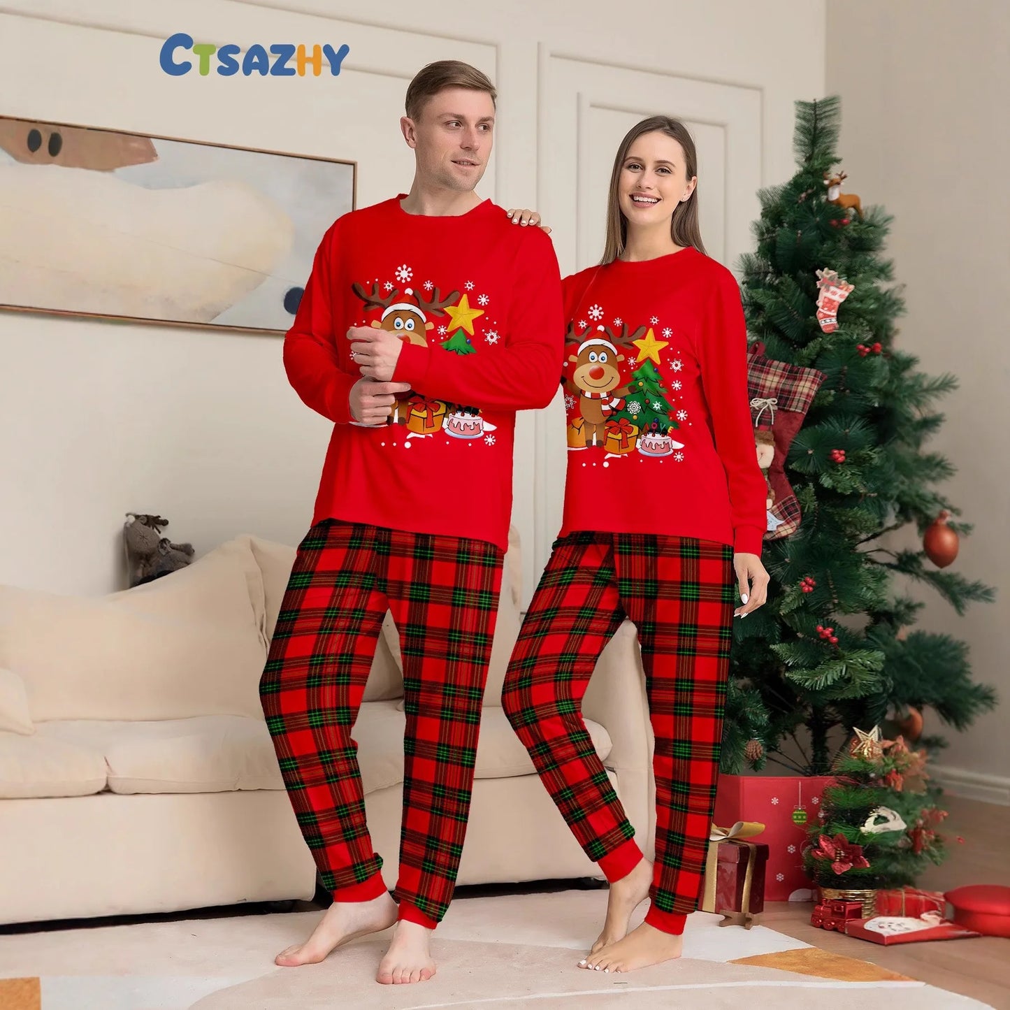 Bellanica - Deer Tree Family Pajamas