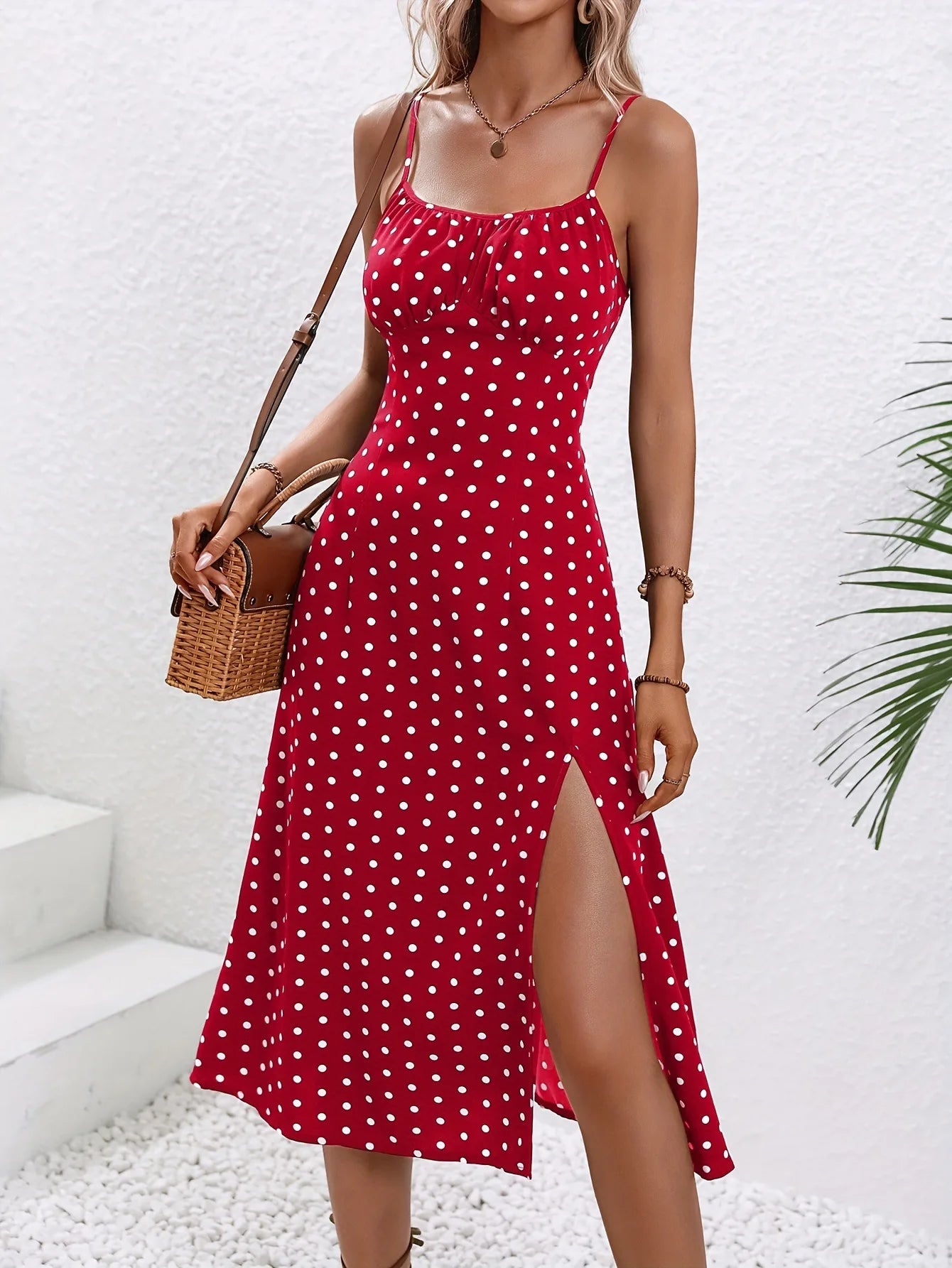 Bellanica - Boho Floral Spaghetti Strap Dress