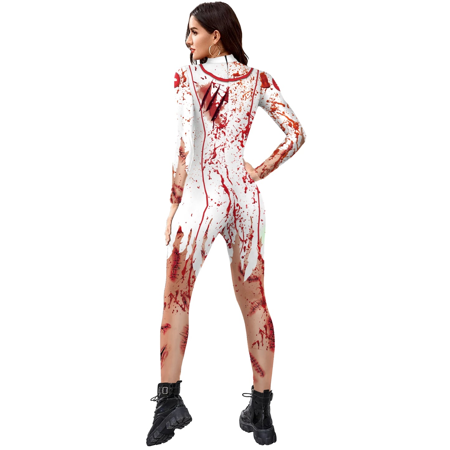 Bellanica - Bloody Zombie Bodysuit Halloween Costume