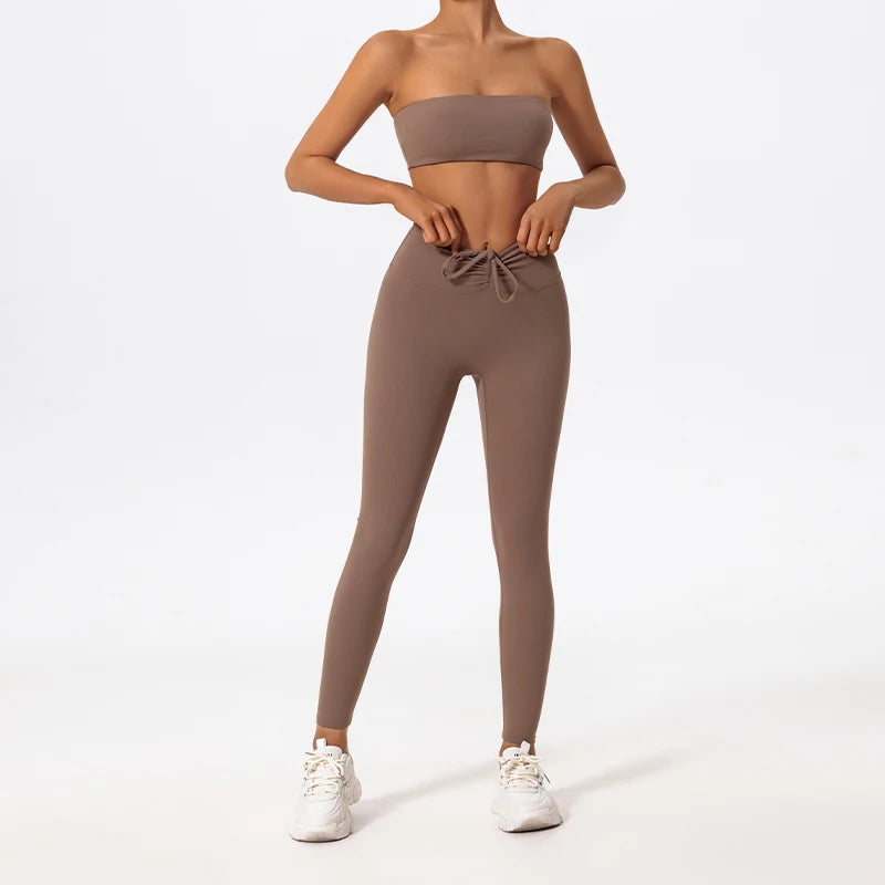 Bellanica - Womenâs strapless workout bra set