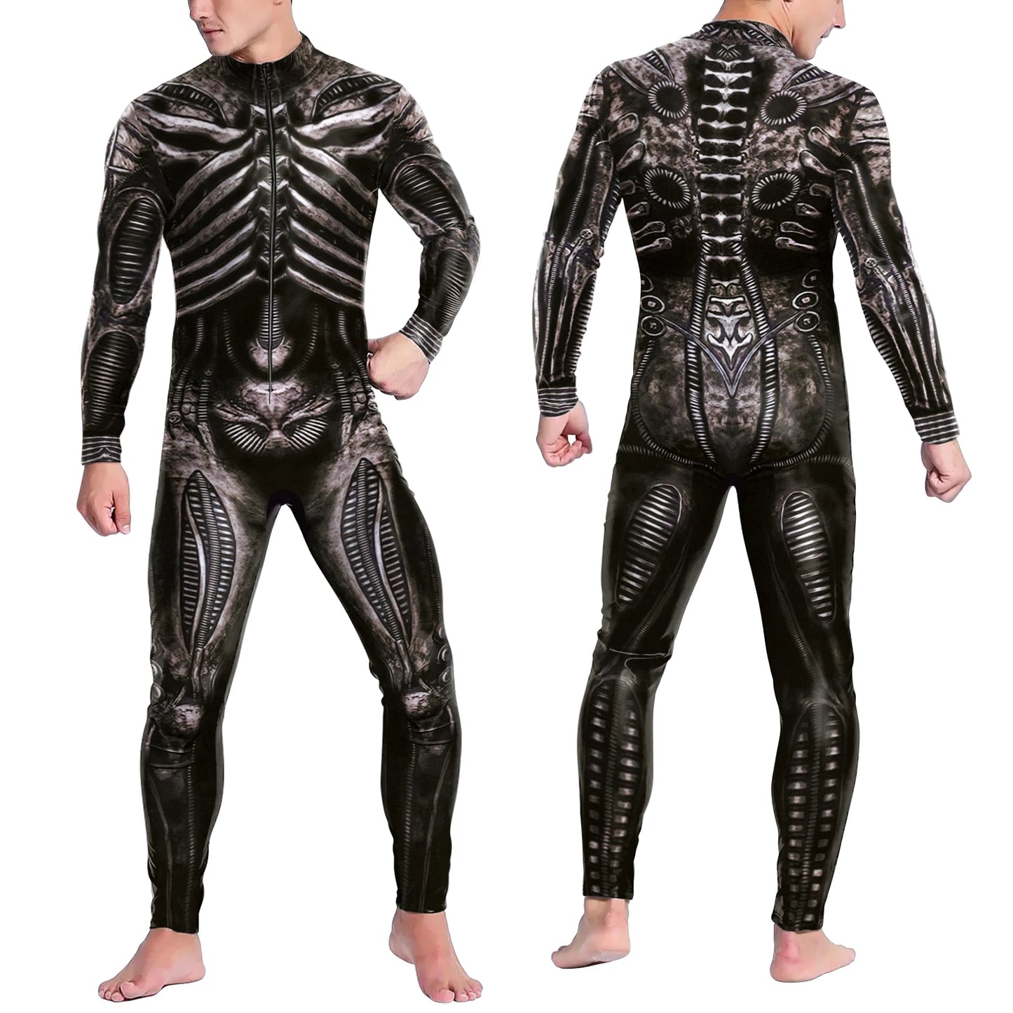 Bellanica - Cyberpunk Skeleton 3D Catsuit Costume