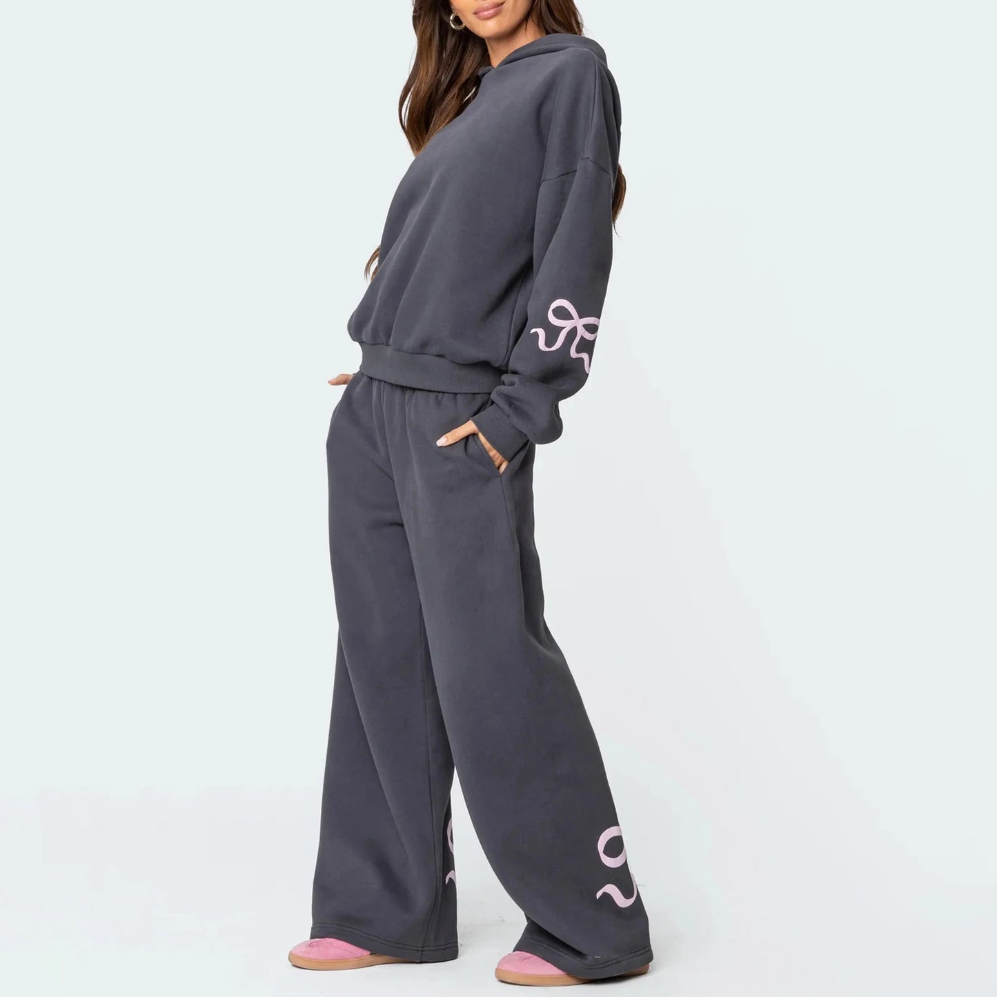 Bellanica - Y2K Bow Hoodie & Pants Set