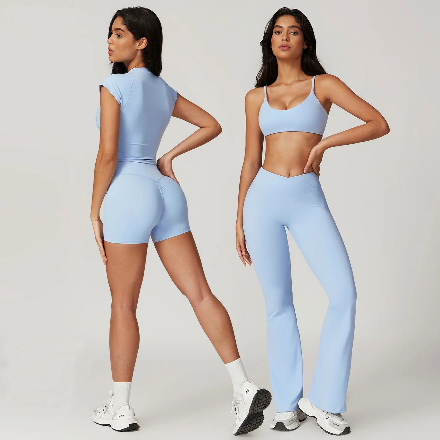 Bellanica - 2-Piece Crop Top Leggings Set