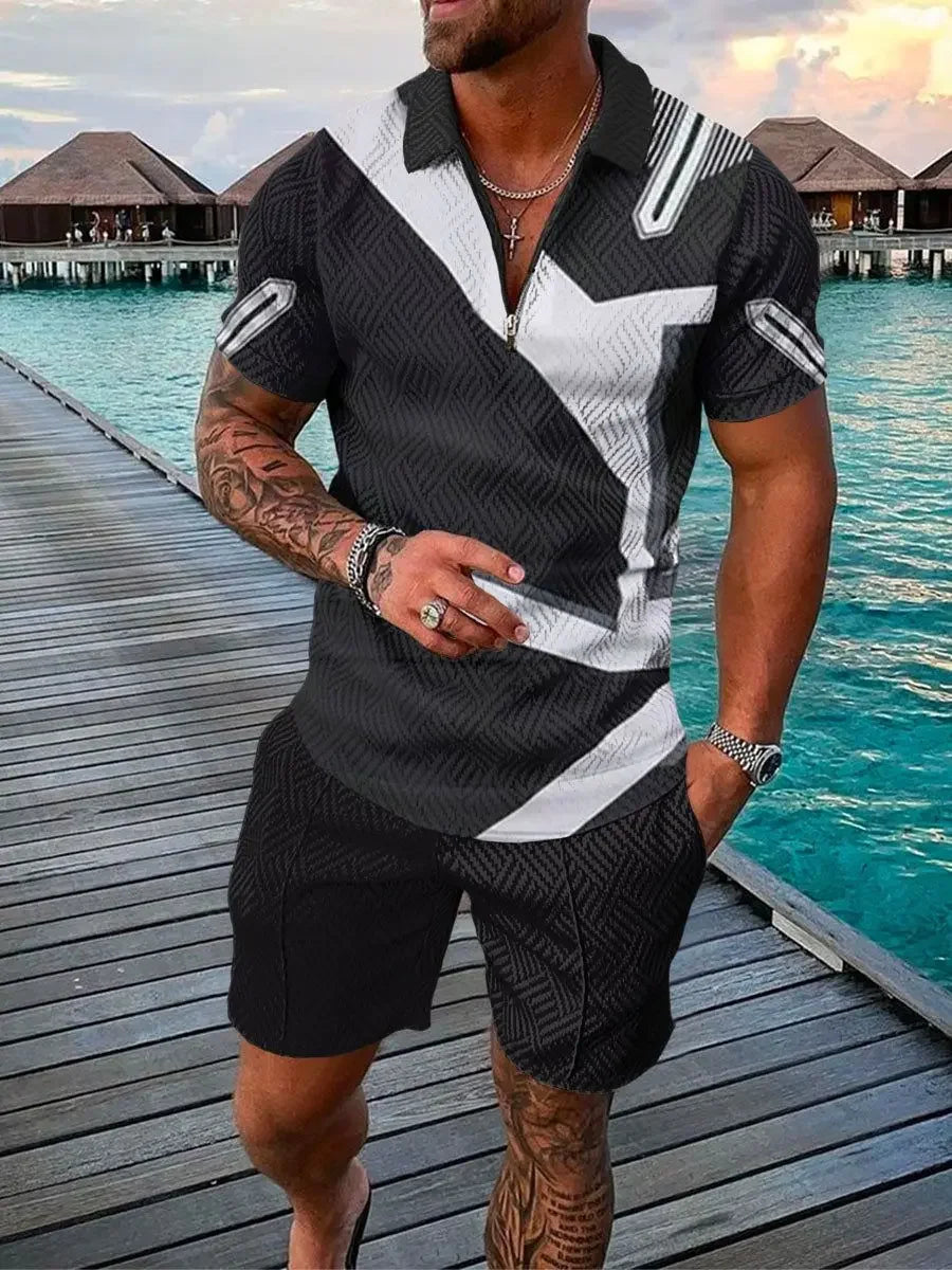 Bellanica - 3D Stripe Men's Summer Set