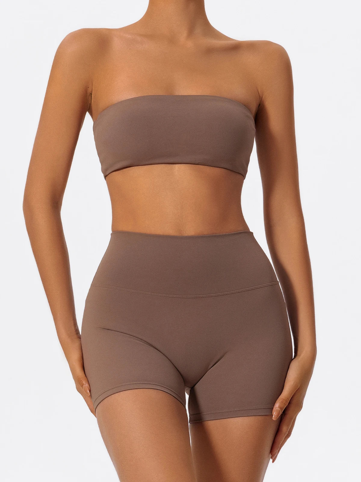 Bellanica - Womenâs strapless workout bra set