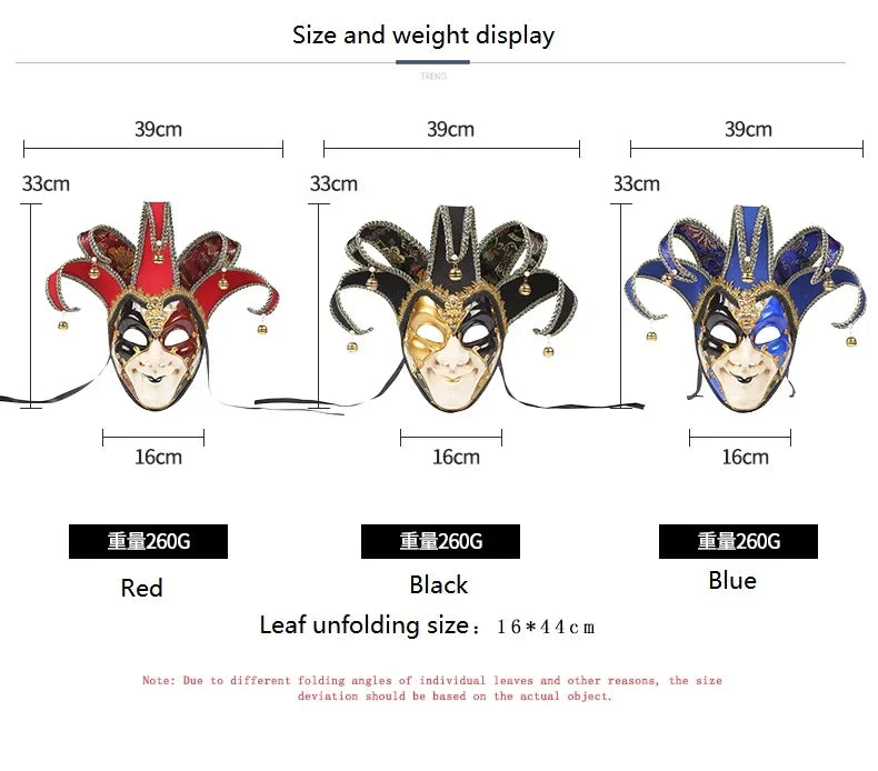 Bellanica - Joker Venetian Masquerade Party Mask