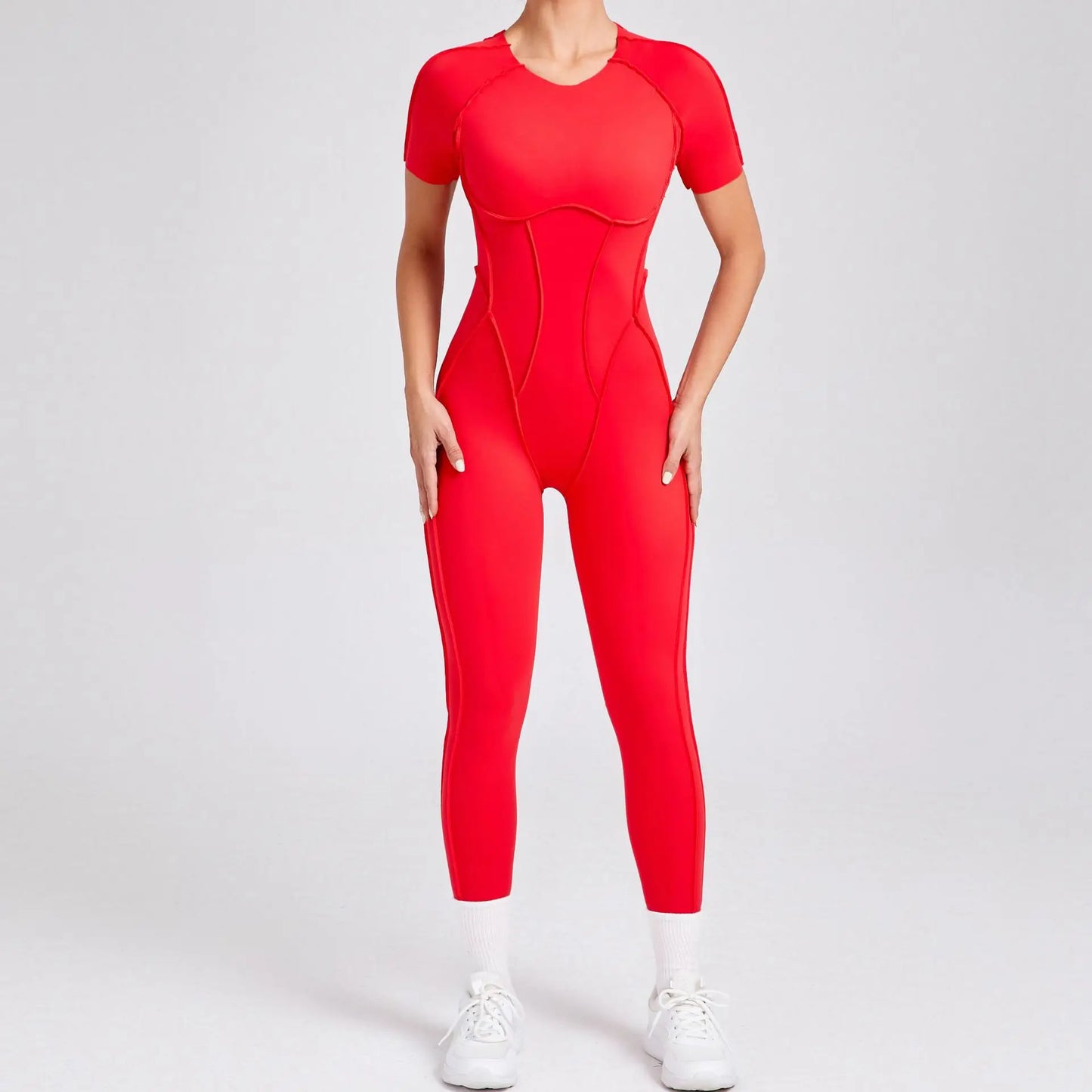 Bellanica - One-piece padded backless slim jumpsuit