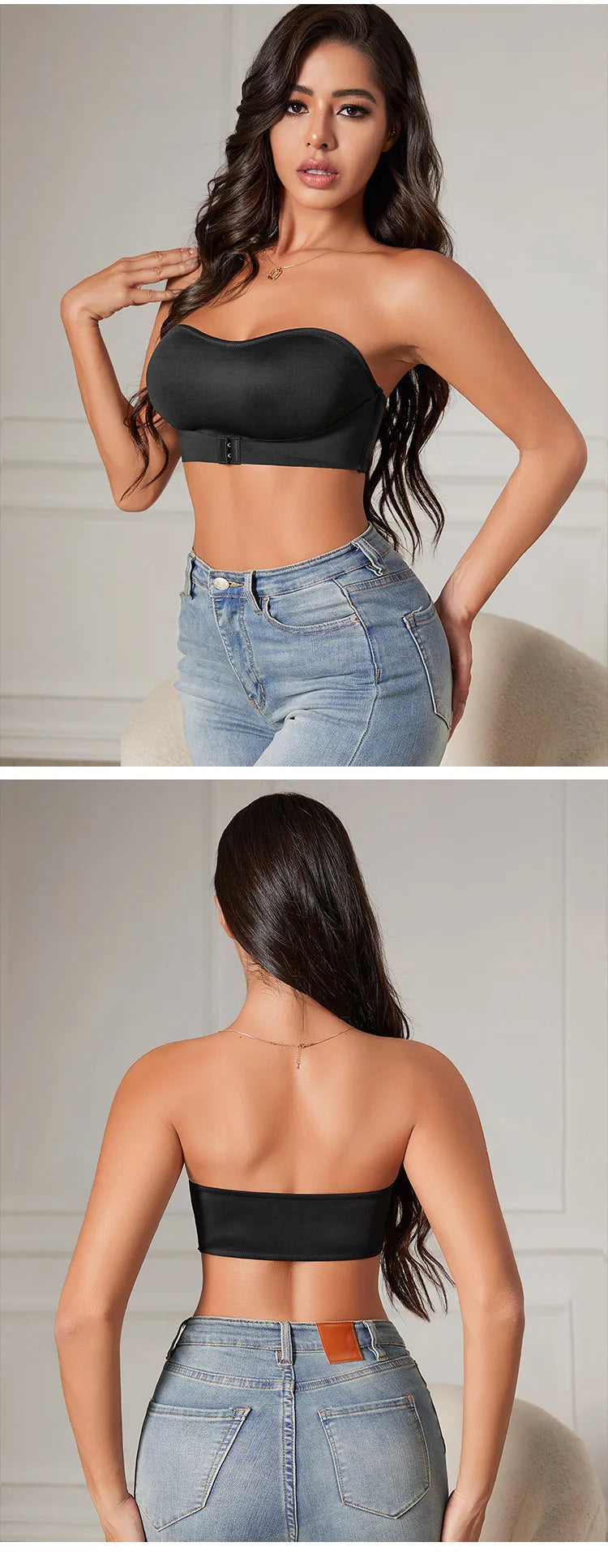 Bellanica - Slip-Proof Seamless Padded Strapless Bralette