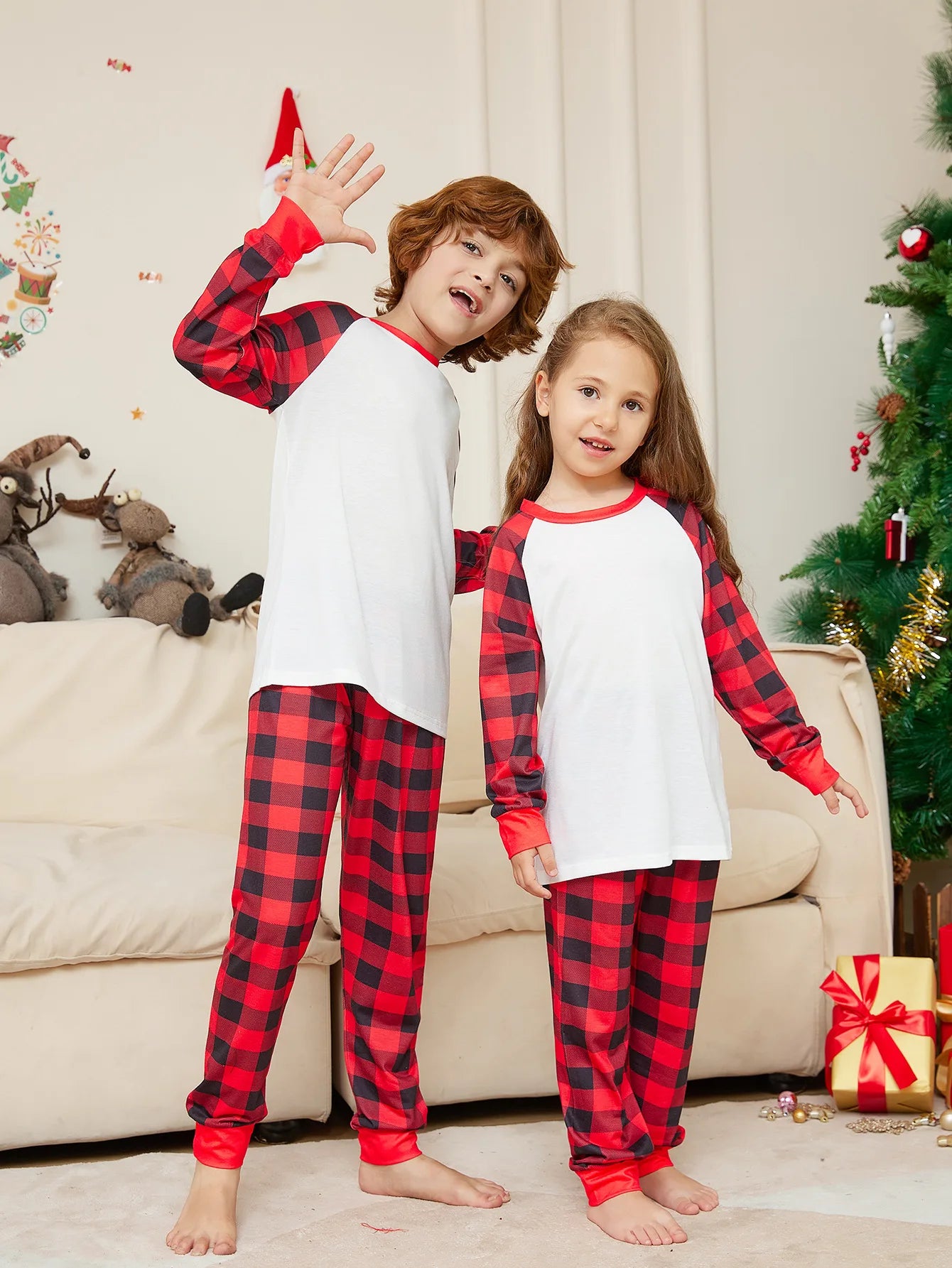 Bellanica - Plaid Christmas Family Pajamas