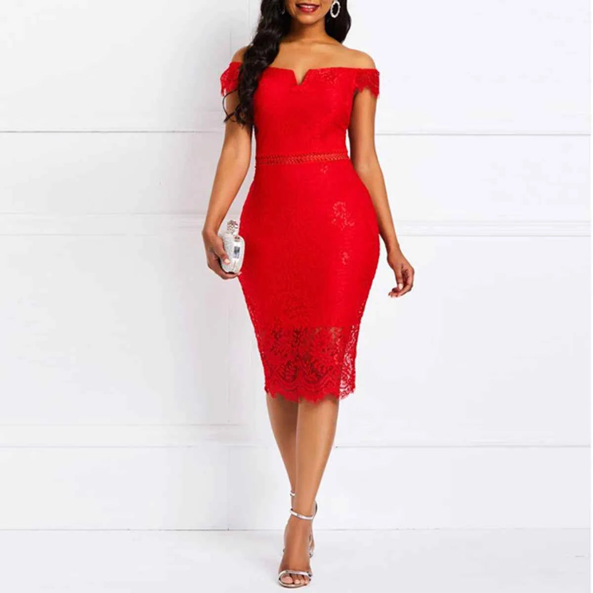 Sexy Slim-Fit Lace Summer Dress