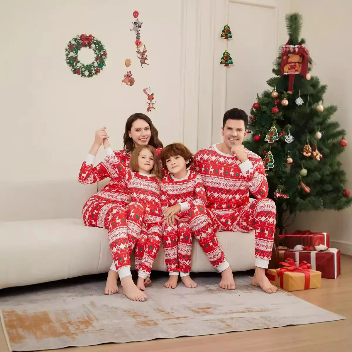 Bellanica - Elk Plaid Family Pajamas