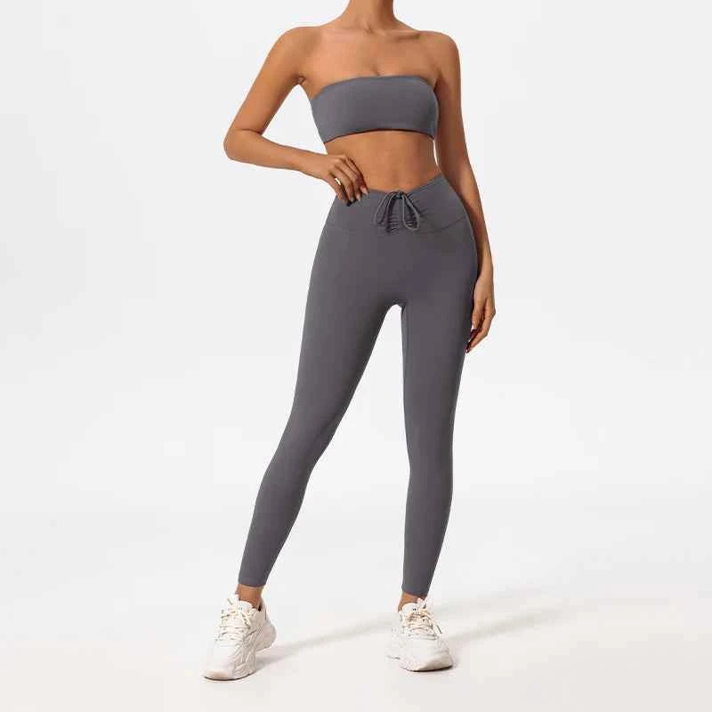 Women’s strapless workout bra set