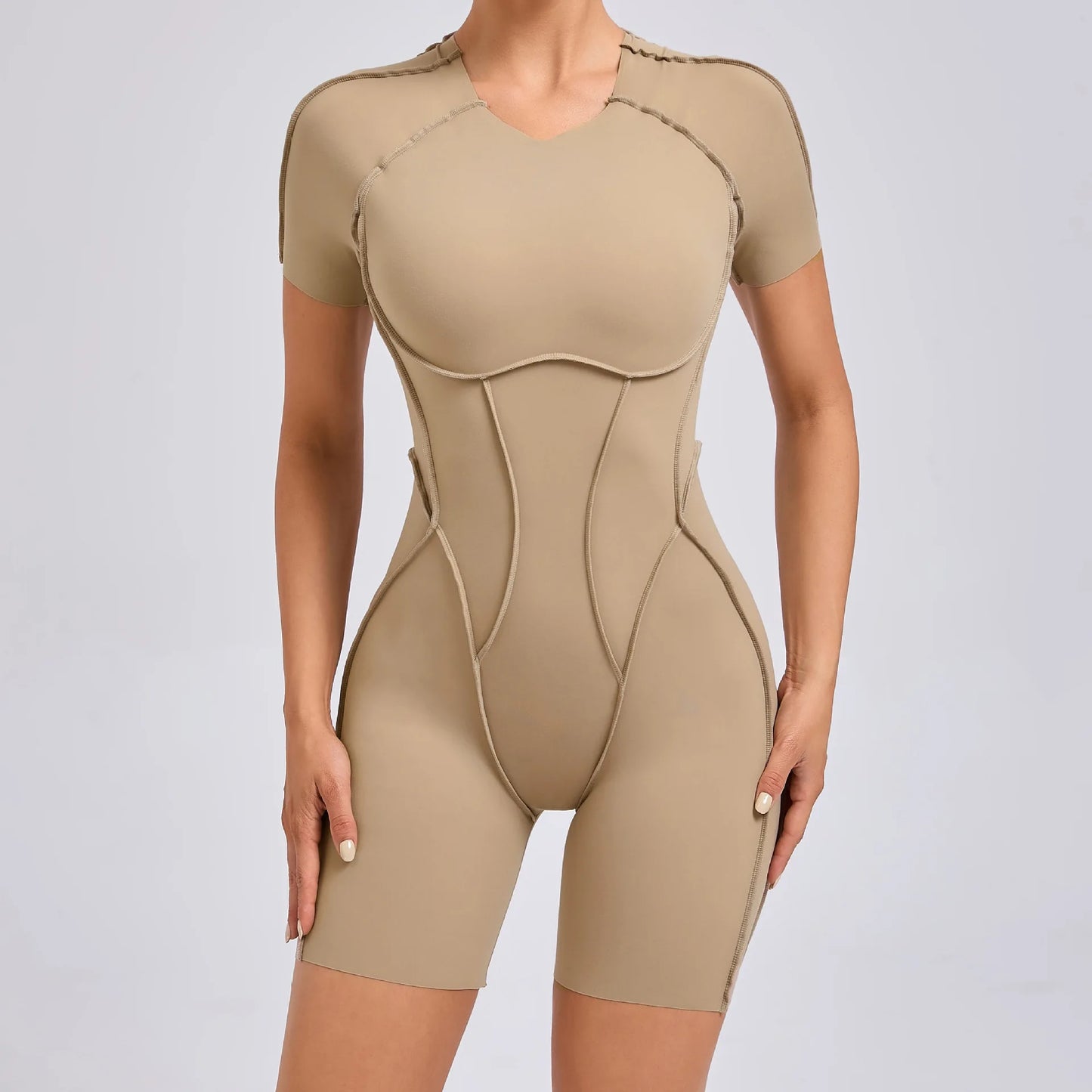 Bellanica - One-piece padded backless slim jumpsuit
