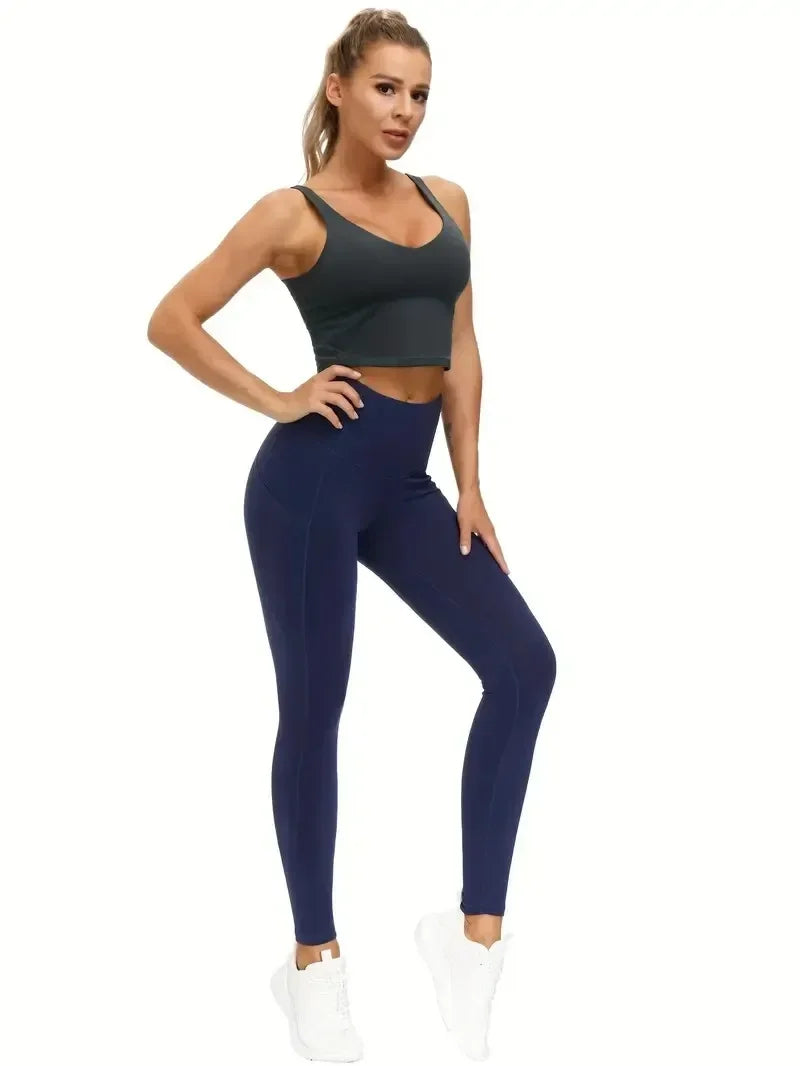 Bellanica - High-Waist Pocket Seamless Yoga Leggings