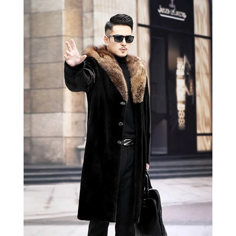 Bellanica - Men's long fur coat Winter  jacket