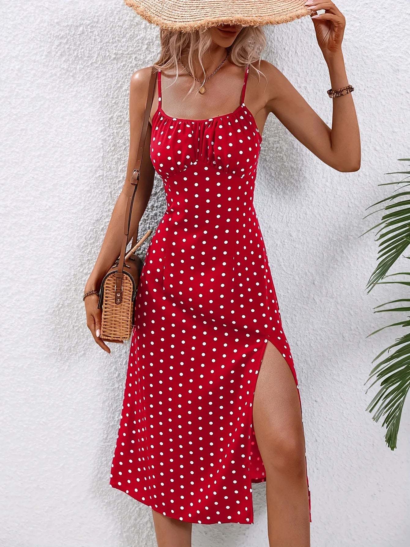 Bellanica - Boho Floral Spaghetti Strap Dress