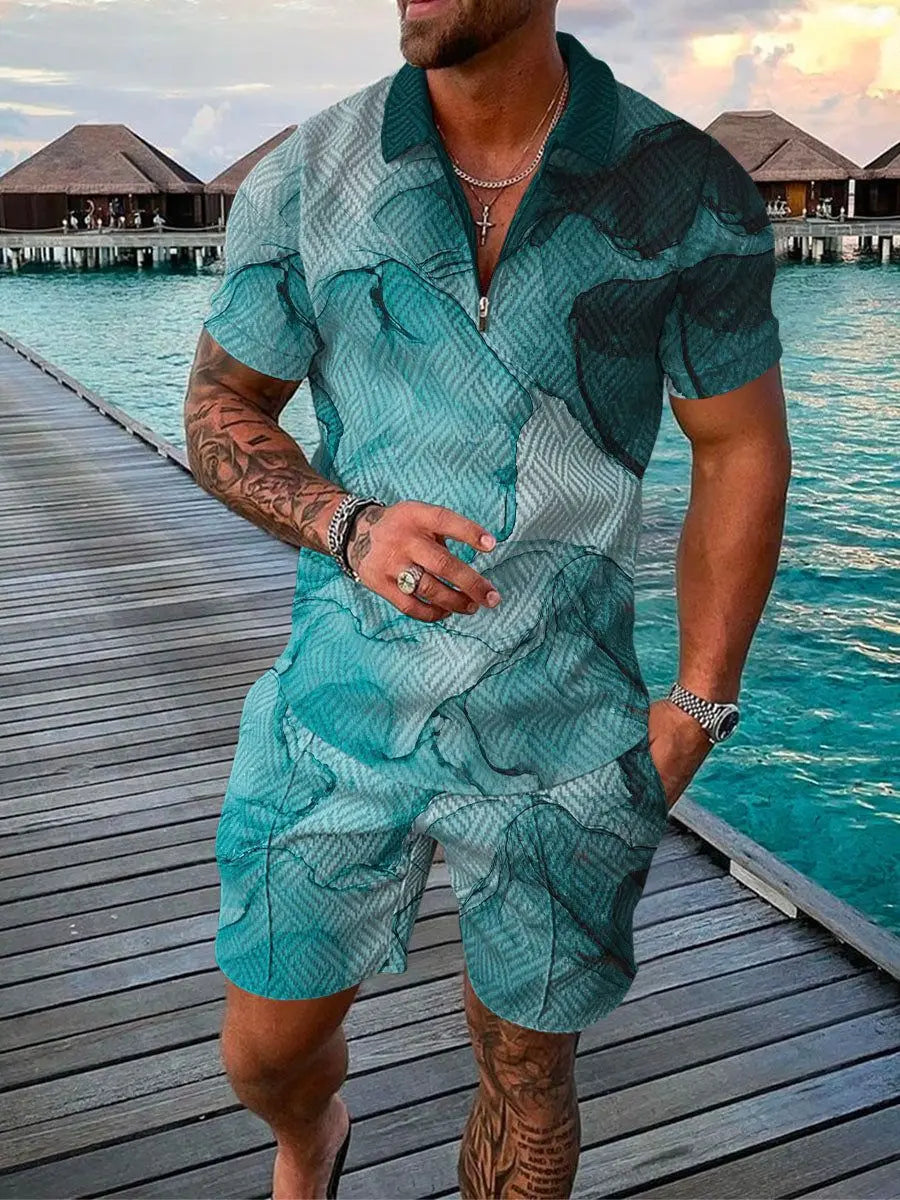 Bellanica - 3D Stripe Men's Summer Set