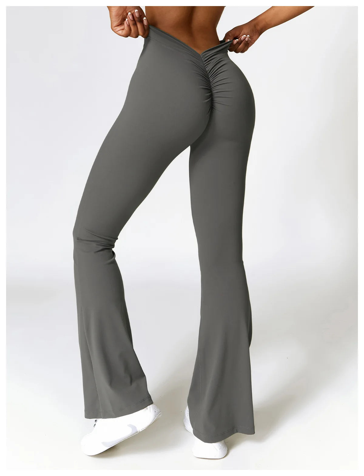 Bellanica - V-Waist Flare Leg Yoga Pants