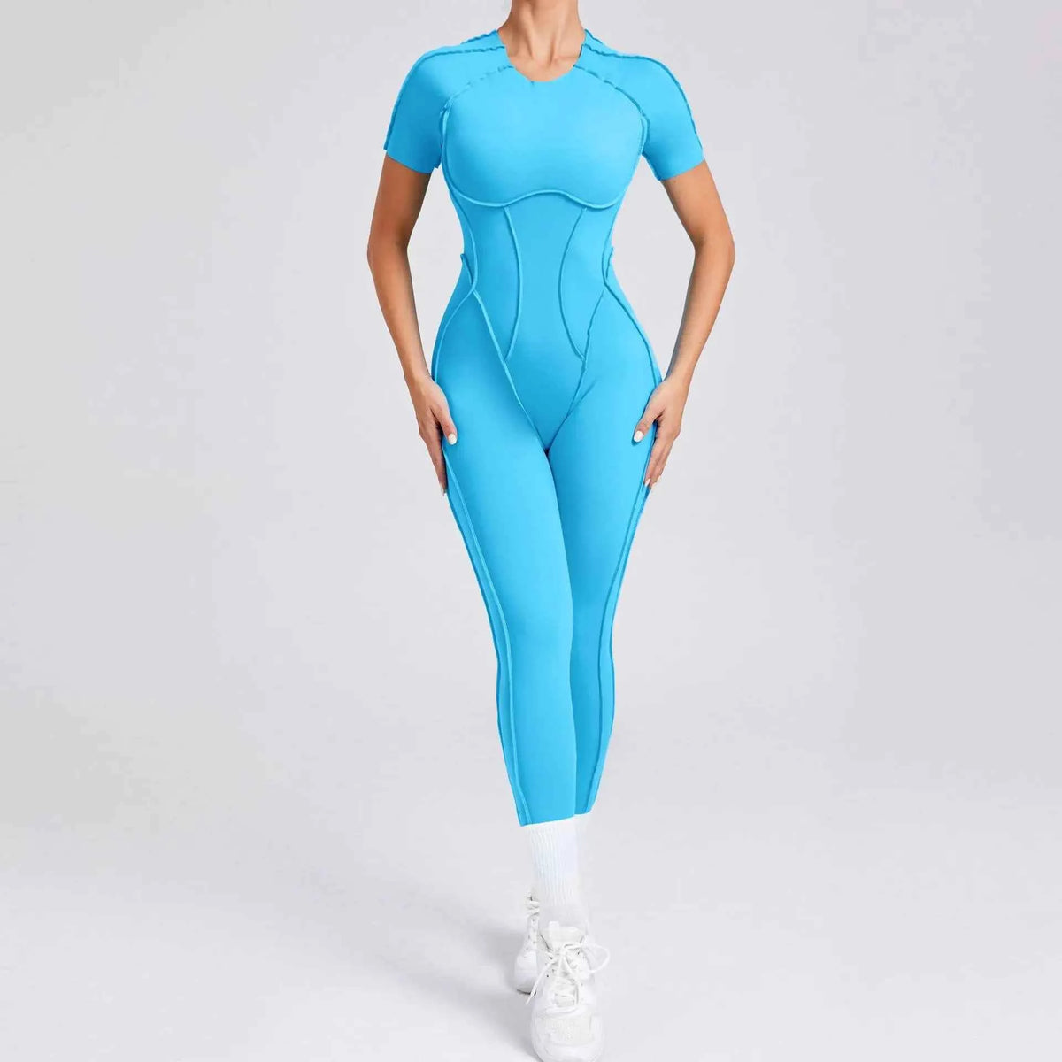 Padded Backless Slim Jumpsuit
