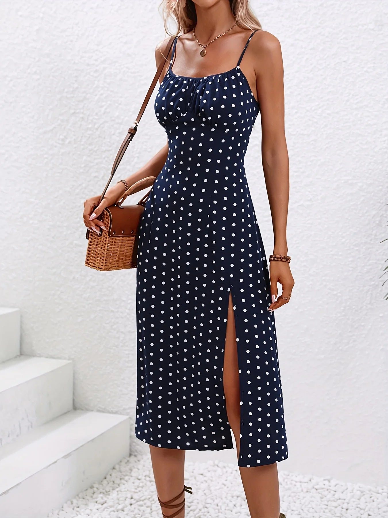 Bellanica - Boho Floral Spaghetti Strap Dress