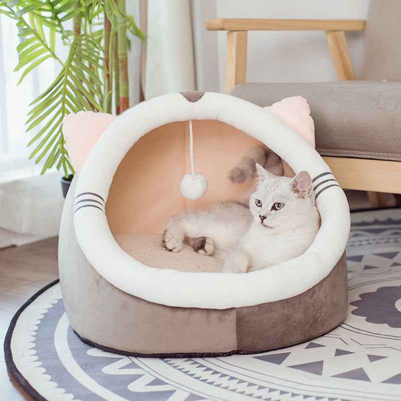 Winter Velvet Pet Cat House