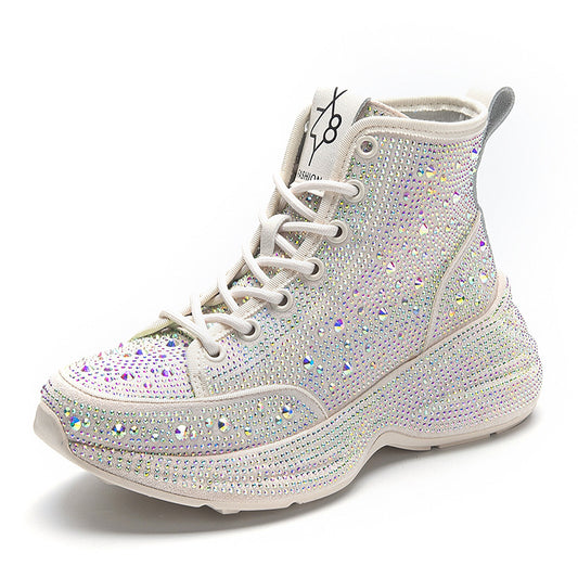 Bellanica - Rhinestone women's platform shoes