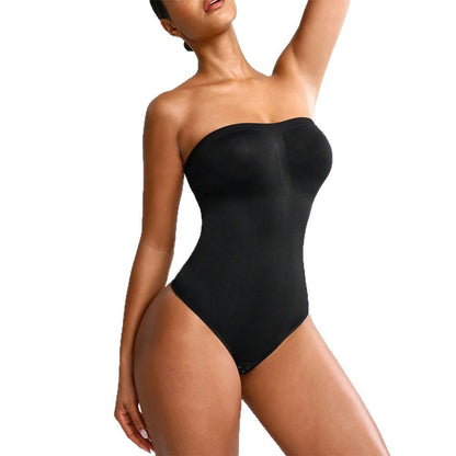 Shapewear Jumpsuit with Adjustable Straps - back view