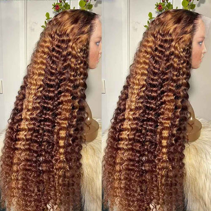 Fashionable Piano-Color Front Lace Wig