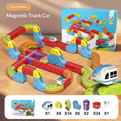 Bellanica - Magic 3D Track Car Children's Magnetic Building Blocks