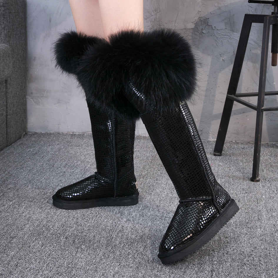 Bellanica - Leather Knee High Boots