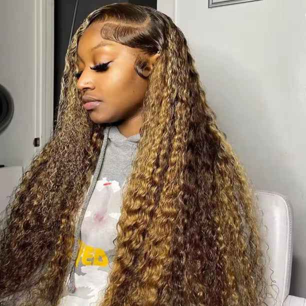 Fashionable Piano-Color Front Lace Wig