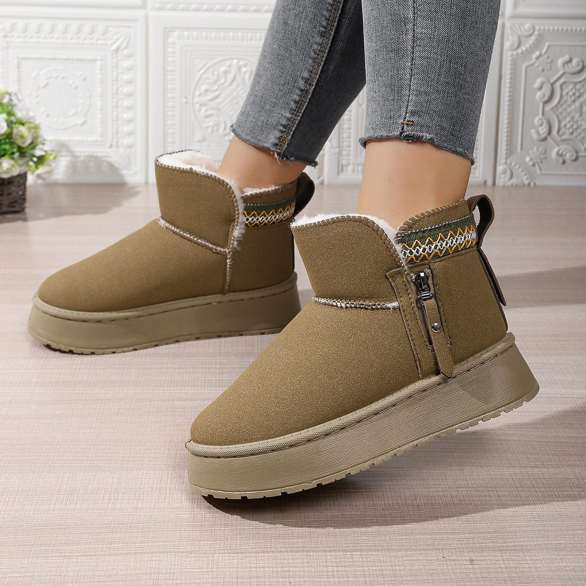Bellanica - Zipper Platform Winter Boots