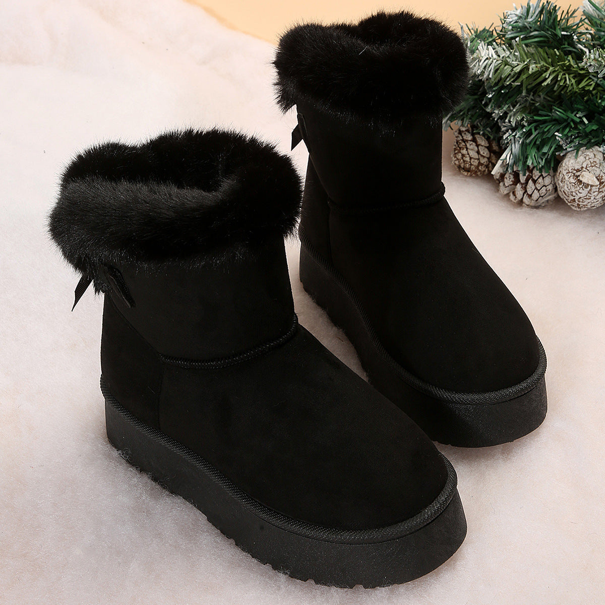 Bellanica - Bow-Knot Warm Snow Boots